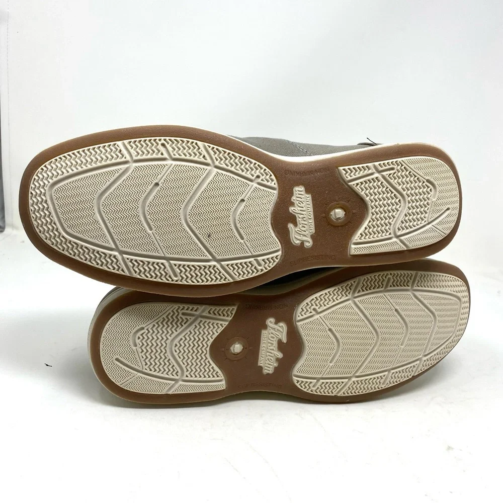 Florsheim Lakeside Canvas Moc Toe Slip-On Men’s Gray Extra Wide Shoes NIB
